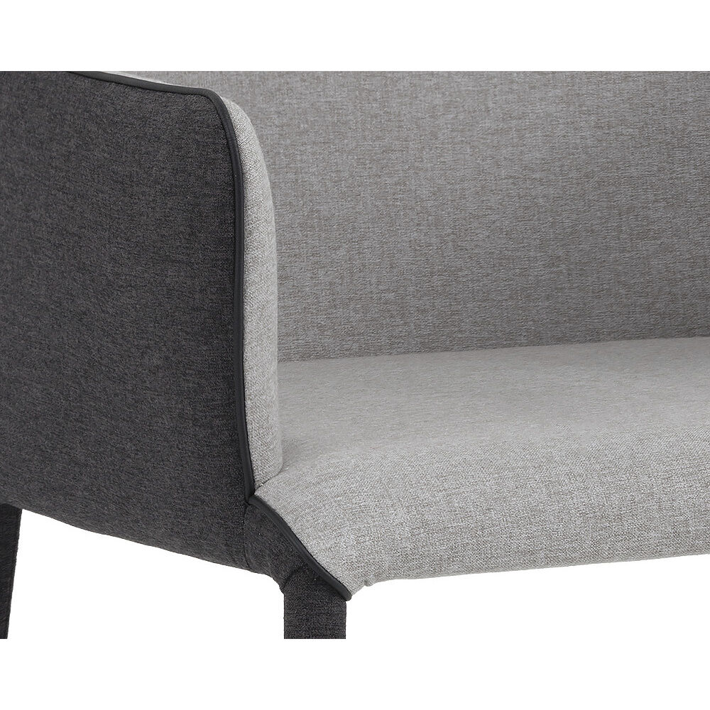 Renee Armour Grey / Dark Slate Dining Armchair